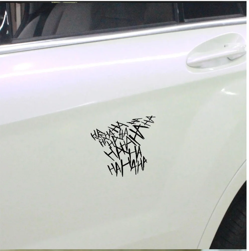 

1pc Removable HaHAa Auto Sticker For Car Window Decor Motorcycle Car Decal Accessories
