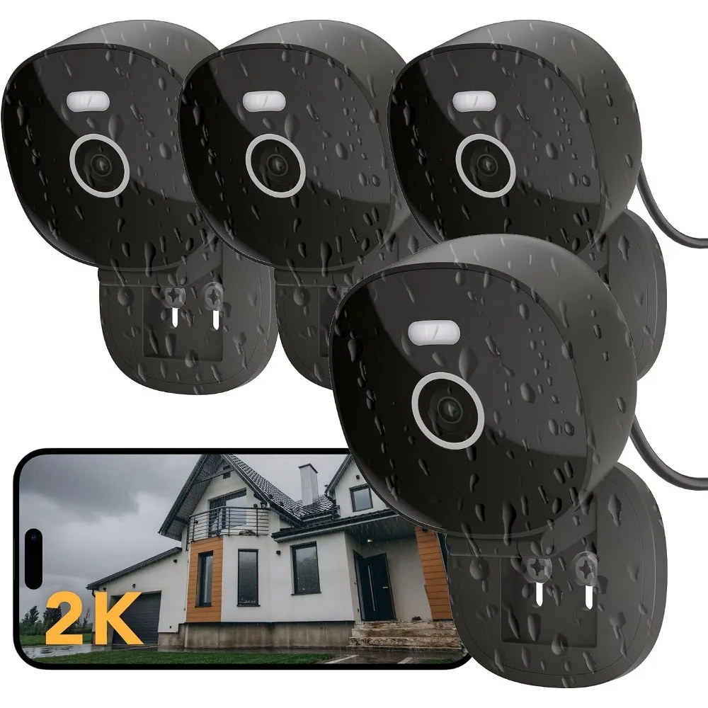 Wired Security Camera for Home, Outdoor, Pet, Baby, and Nanny Surveillance with Night Vision, Motion Detection, and Siren