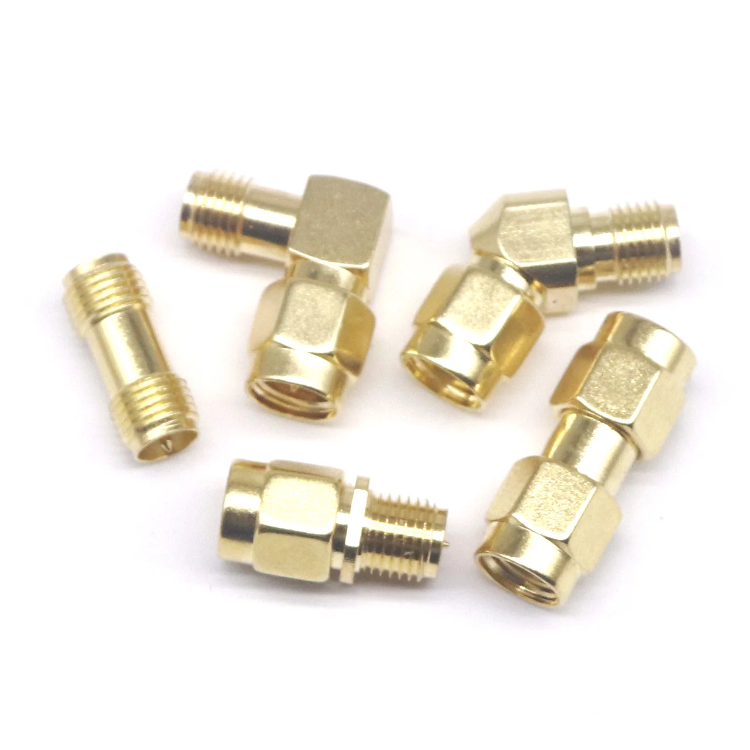 Adaptateur RP SMA mâle femelle vers RP SMA mâle femelle, convertisseur de connecteur de baril d'écrou de couplage coaxial RF pour antenne WIFI 4G