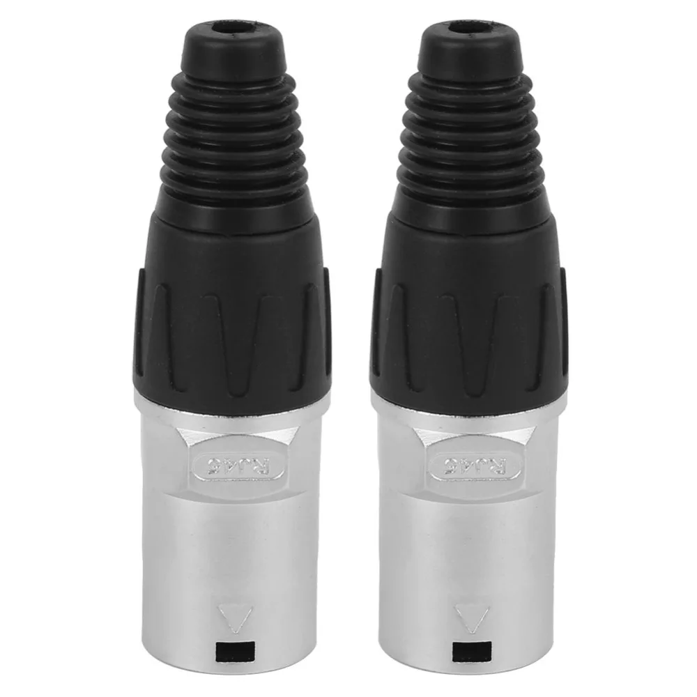 2PCS 8P8C RJ45 Connectors ELRJA Shielded Network Connector Fire Retardance Heavy Duty RJ45 Plug Ethernet Connection