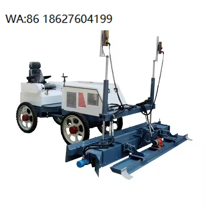 Small Walk Behind Screed Machine Lightweight Concrete Floor Leveling Smoothing Construction Tool