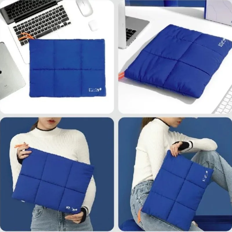 Ins Blue Laptop Sleeve Macbook Air 13 Case M1 Pro Retina 13.3 11 14 16 15 15.6 Notebook Cover Matebook Laptops Case Computer Bag