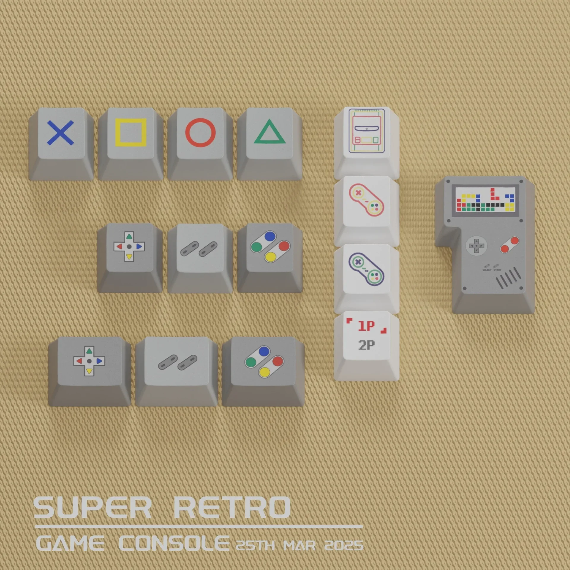 Game theme pbt five-sided sublimation keycap original height opaque adaptation 61/68/84/8