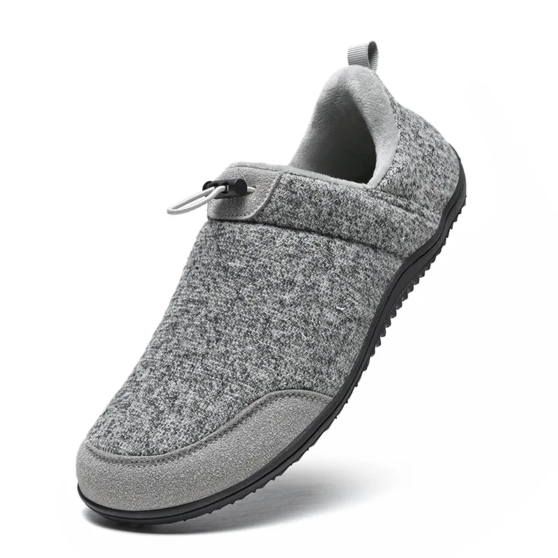 

Winter Warm Cotton Shoes Men Indoor Home Slipper Thin Bottom Plush Cotton Man Casual Shoes Soft Sole Anti-slip Slippers Man