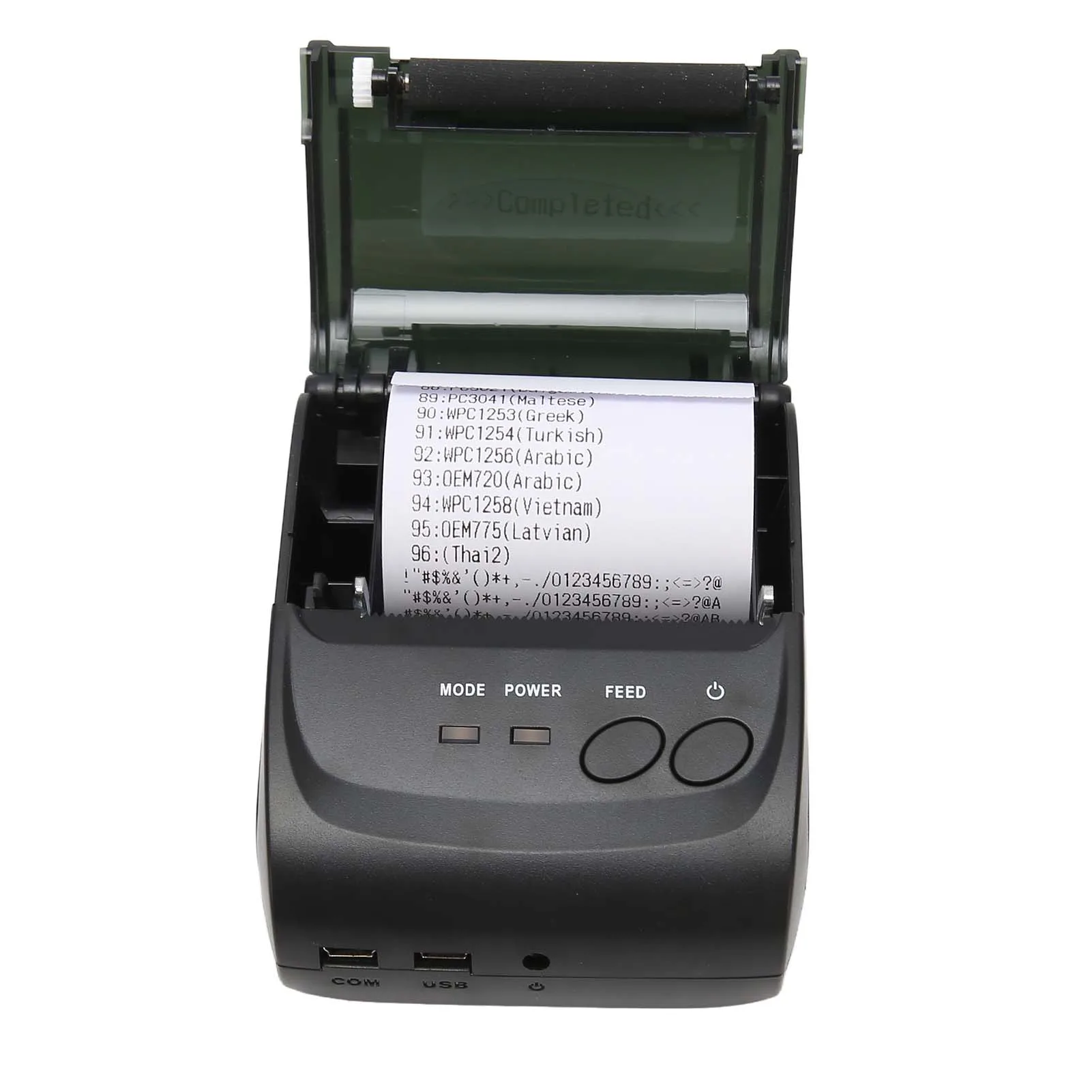 58mm Thermal Printer BT4.0 Printing Width 203DPI Accuracy 90mm/s High Speed 100km TPH 58mm Shipping Label Printer for Logistics
