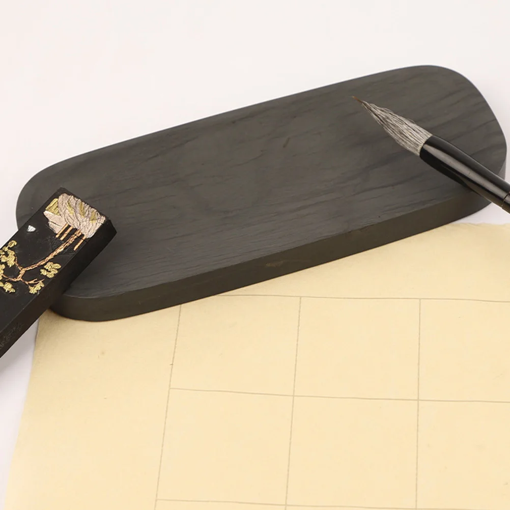 

Small Block Inkstone Calligraphy Ink Slab Durable Engraved Ink Grinding Stone for Painting Calligraphy Accessory Traditional