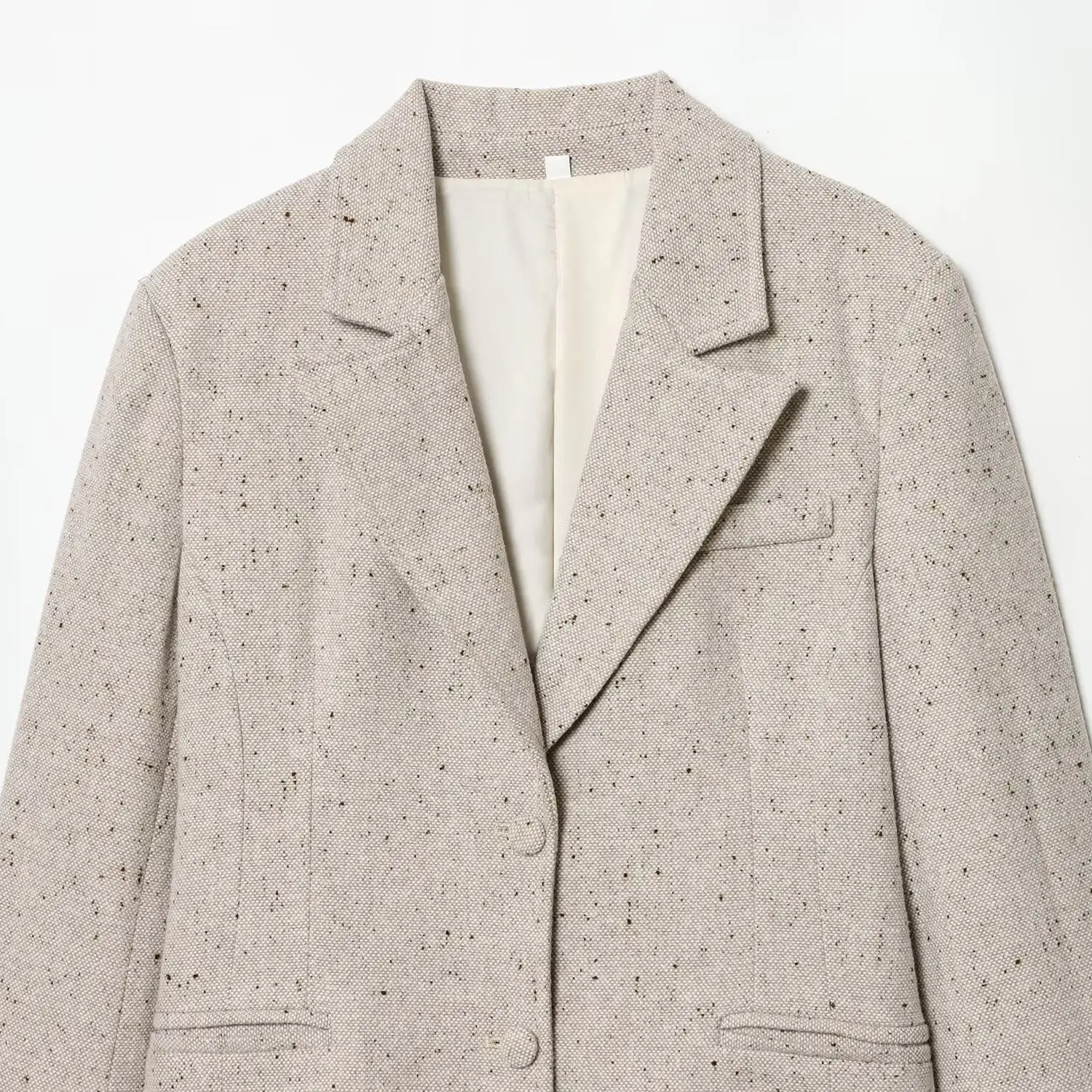 Faionable Slim Fit Women's Suit Jaet Autumn New Arrival Ele Personali Wind Sle Busin Scene Polyester Material