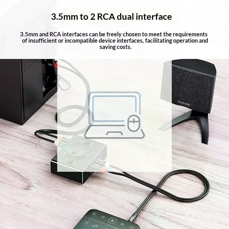 3.5mm  Stereo Bi-Directional Audio Switcher 1 In 2 Out Or 2 In 1 Out 3.5mm 2 Audio Switcher With Mute Button