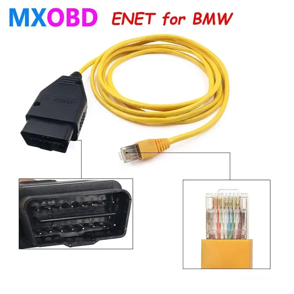 

Для BMW ENET кодирующий кабель ENET Ethernet к OBD2 Диагностический Интерфейсный Кабель ICOM Программирование F-серии для BMW Enet соединитель