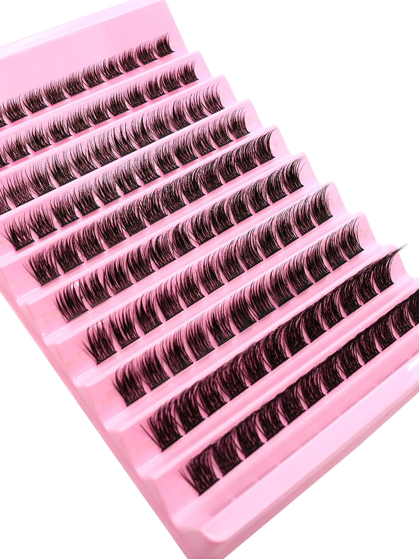 سعة كبيرة لتقوم بها بنفسك متجمع رقيق الرموش 8-14 مللي متر مختلط الطبيعية لينة مجعد الرموش الصناعية ثلاثية الأبعاد تمديد ماكياج أداة