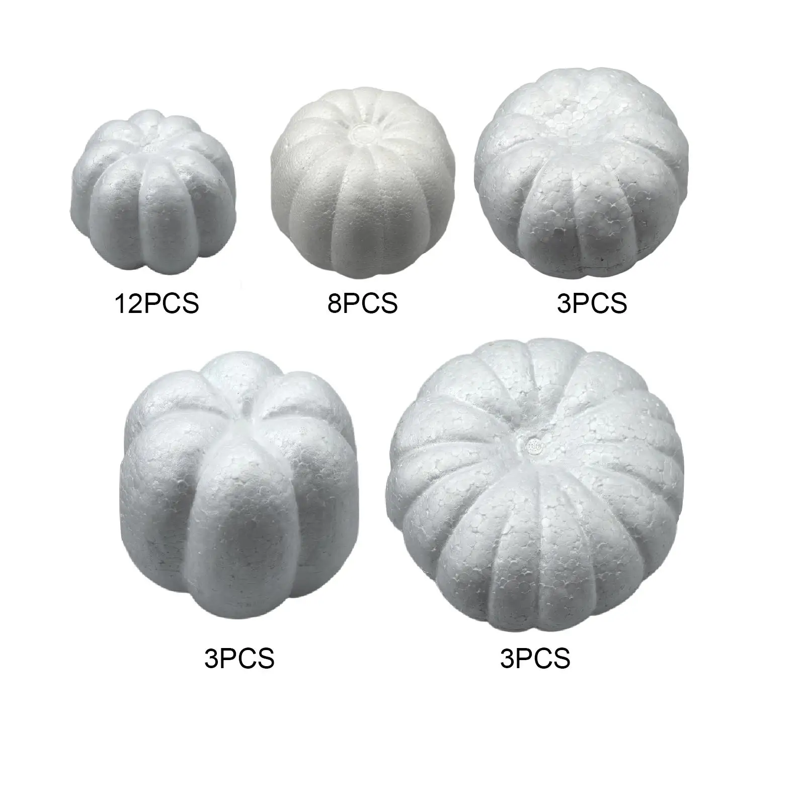 Foam Pumpkins Art Crafts Ornament Versatile Props Decorative Artificial Pumpkins for Halloween Birthday Christmas Party Decor