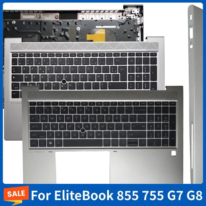 

For EliteBook 850 750 G7 G8 855 755 G7 G8 New Laptop With US/UK/IT/SP/FR/LA Keyboard Palmrest Upper Cover Computer Replace Parts