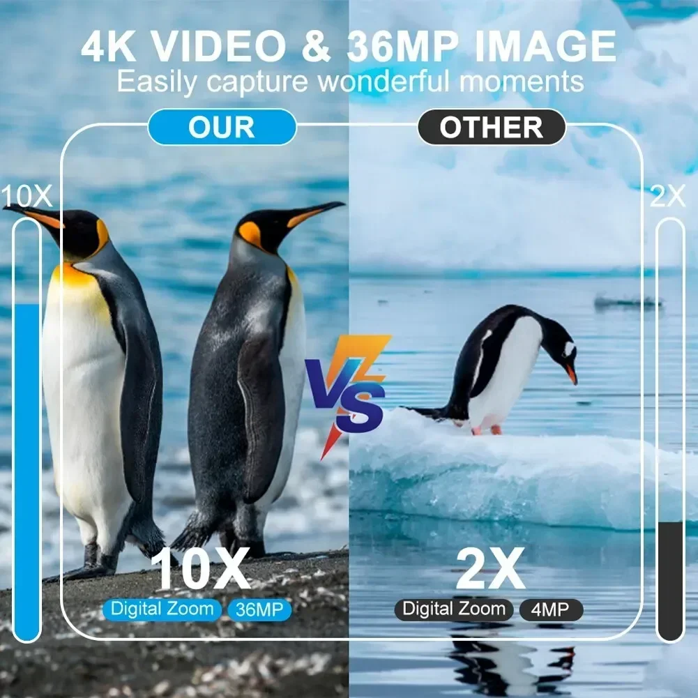 Teropong penglihatan malam 4K, perangkat Digital 800m penuh gelap 8W inframerah WiFi teleskop kacamata untuk berburu berkemah perekam Video