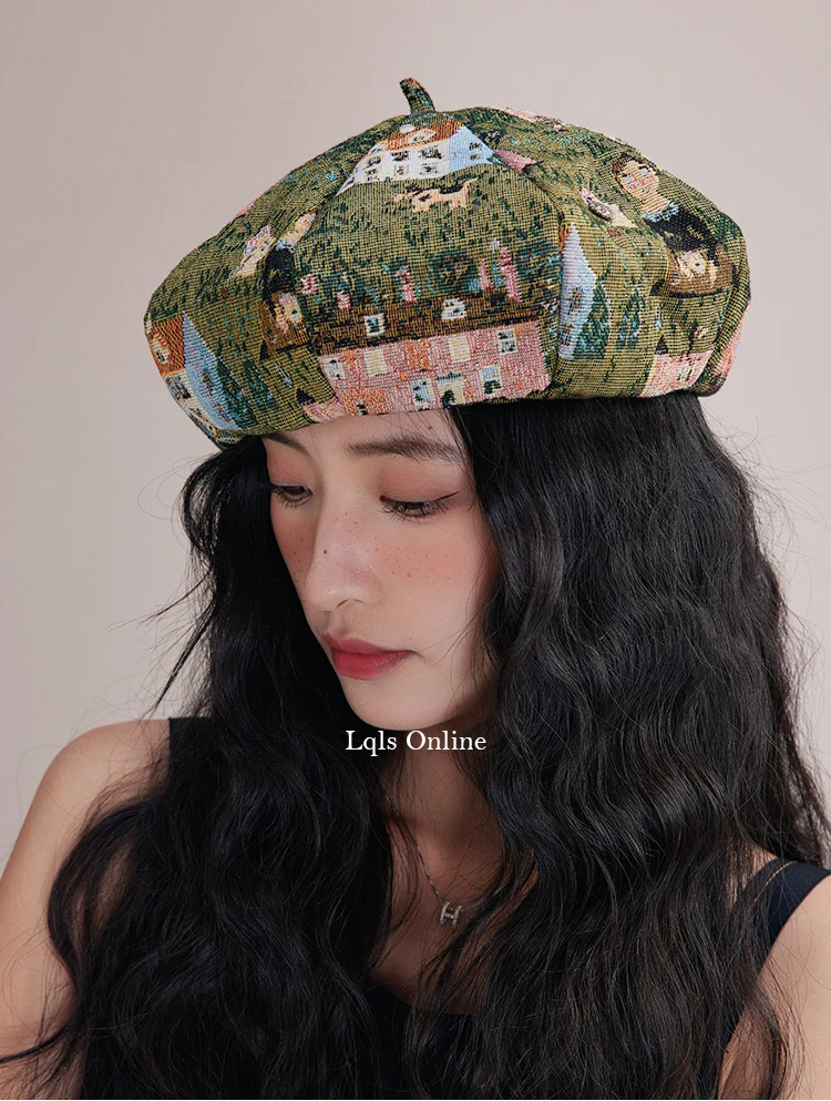 

Art Beret Painter Hat For Women Beret Cap Fashion Berets Beanie Hat Navy Caps Oil Painting Octagonal Hat