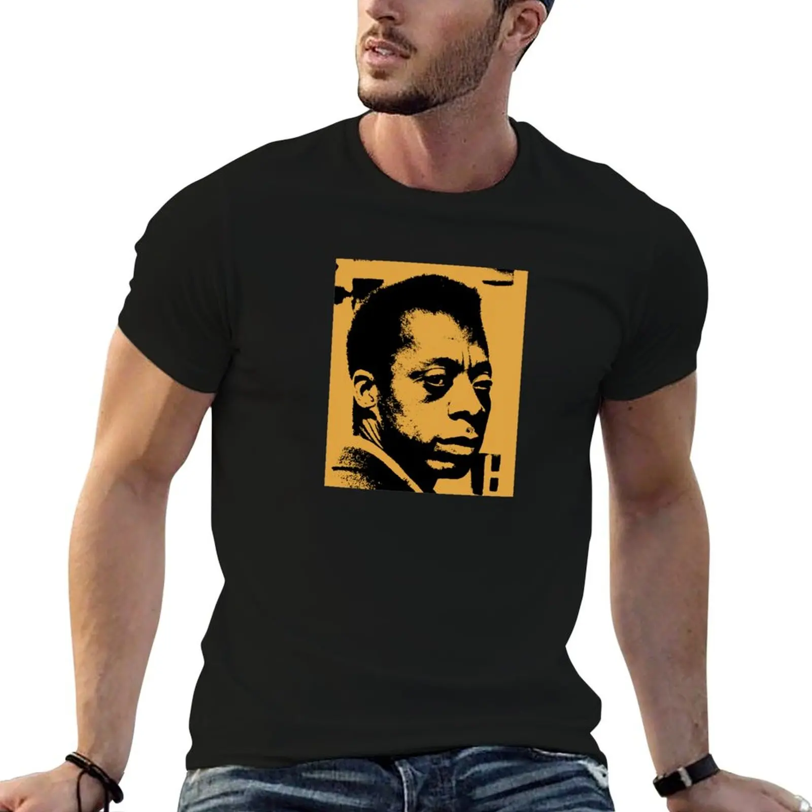 

James Baldwin Mood x Alpha Colors T-Shirt t shirts for man cotton t shirt for man 100 percent cotton T-Shirt