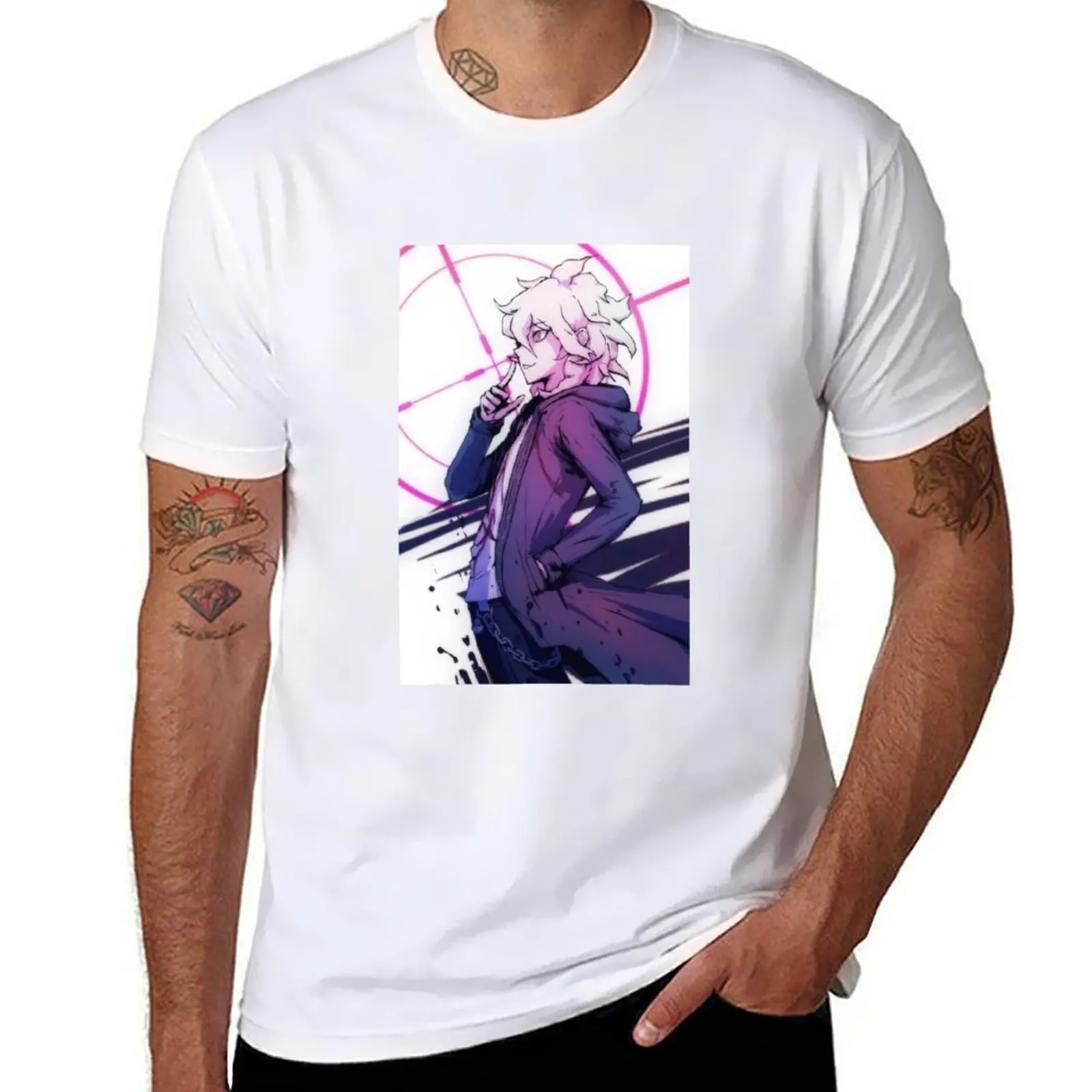 

Nagito Komaeda T-Shirt man tshirt man t shirts high quality luxury brand t shirt men 100% cotton luxury brand T-Shirt
