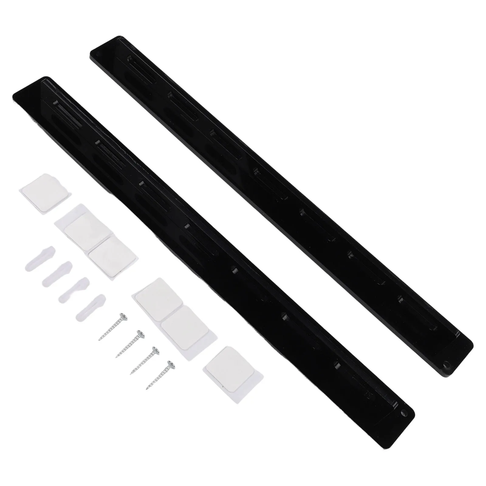 Multi-functional Storage Rack Eyewear Display Black Wall-Mounted Display Rack Sleek Modern Decor Fashion Accessory Display