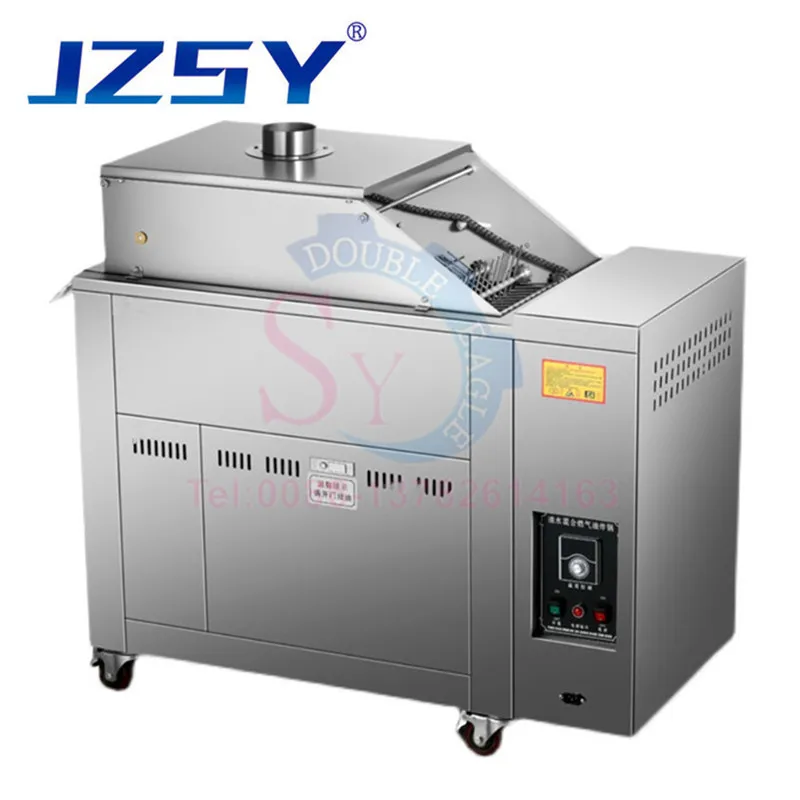 Large Commercial Electric Gas Heating Continuous Rotating Deep-Fried Dough Stick Oven Breadsticks Twisted Cruller Frying Machine