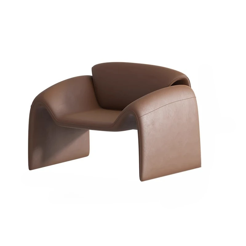 

Italian minimalist designer casual single sofa chair living room balcony special-shaped personality creative M-shaped crab chair