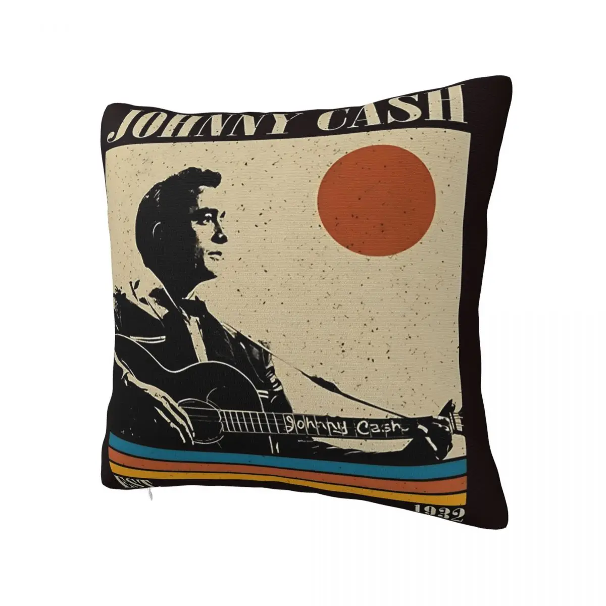 The Retro Johnny Cash Photo Gift Pillow Cover Novelty Pillow Case For Office Car Home Cushion Cover Square Pillowcases
