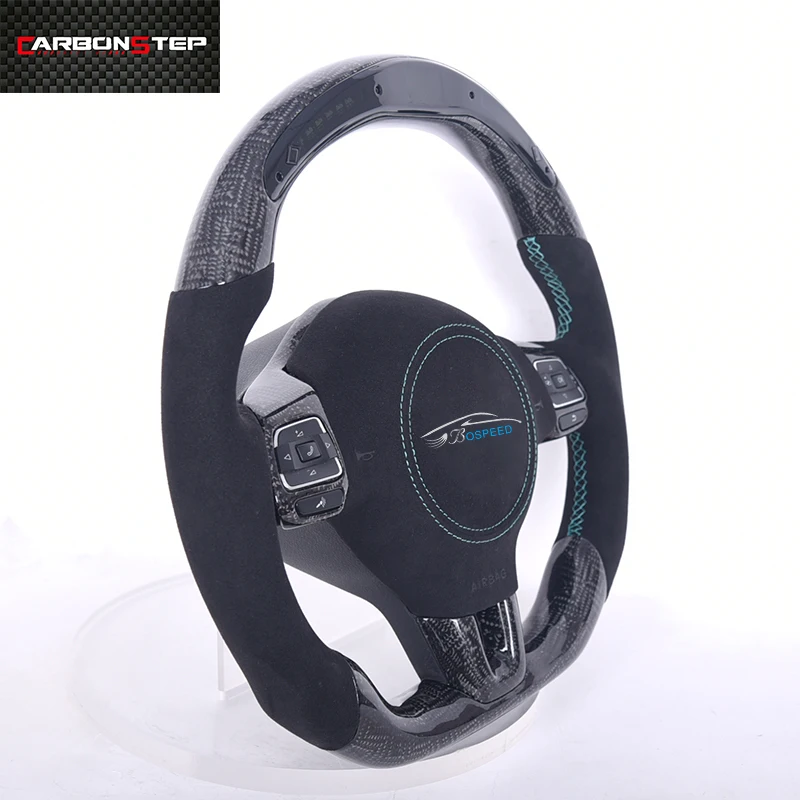 

Forged Carbon Fiber LED Steering Wheel For Volkswagen VW Golf Golf 7 5 6 8 R GTI MK7 MK5 MK6 MK3 Passat CC PLUS Multifunction