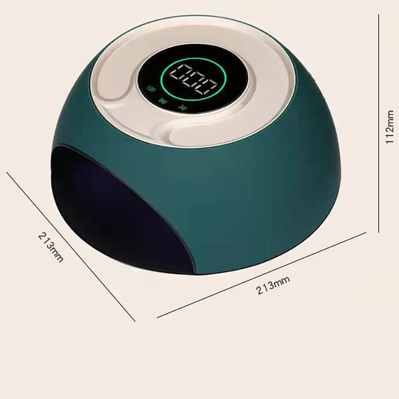 Smart Nail Light Therapy Lamp LED UV Dual Light High Power Quick Drying Timing Nail Dryer with 42 Pcs Lamp Beads