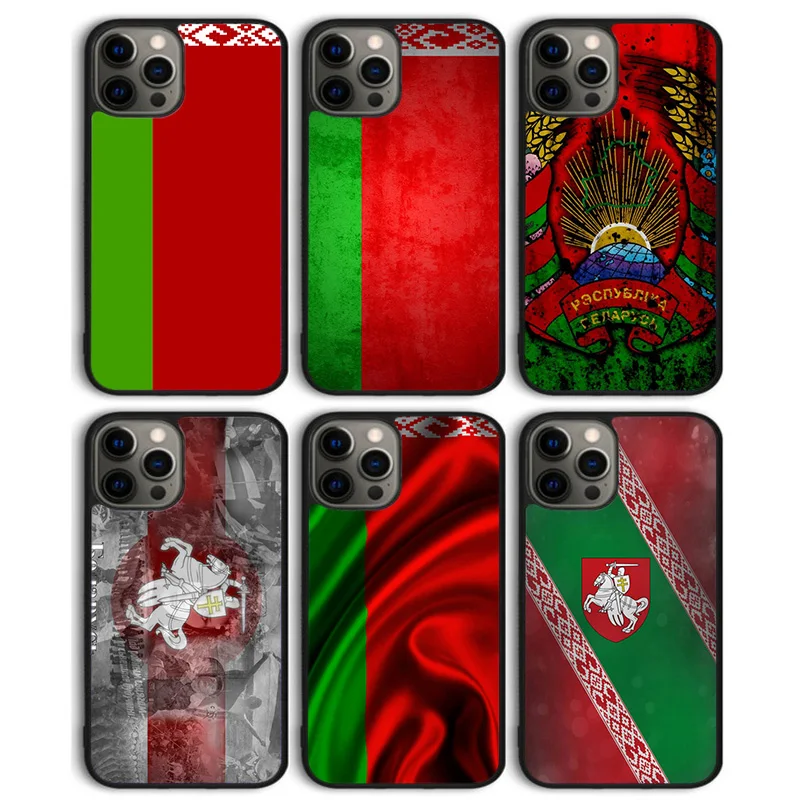 Belarusian flag Phone Case Back Cover for iPhone 16 15 SE2020 14 13 11 12 Pro Max mini XS XR X PlusS Shell Coque