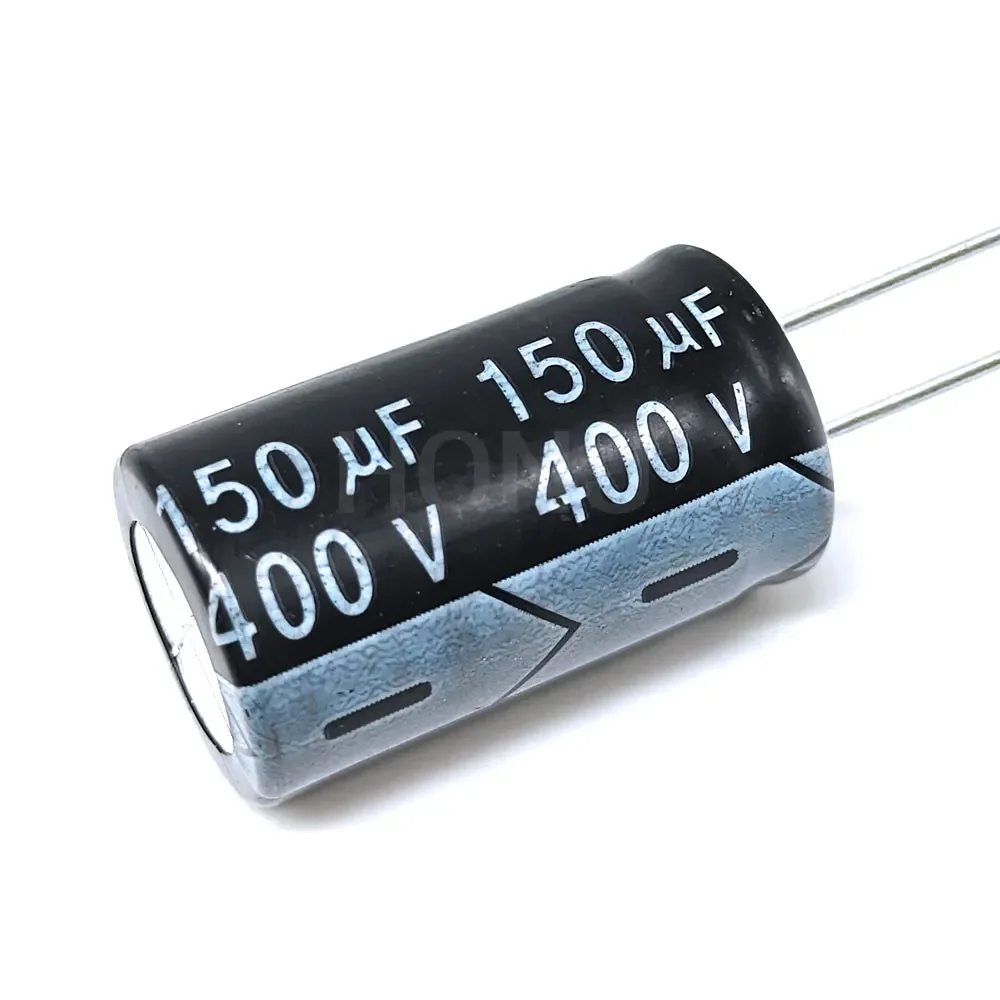 2PCS ​ ​ ​ ​ ​ ​ 150uF 400V 150MFD 400Volt 18*30mm 알루미늄 전해 커패시터 방사형 150mf400v 400v150mf 400v150uf ±20% ​ ​