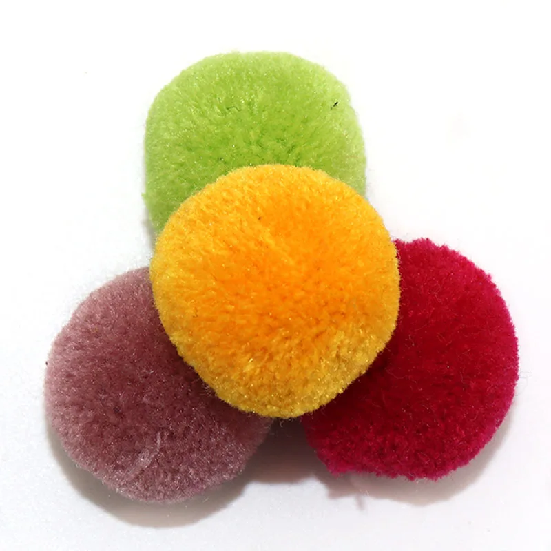 30Pcs/Pack 40mm Cashmere Ball Pompom DIY Wedding Home Velvet Ball Crafts Clothing Jewelry Scarf Sewing Pompoms Craft Accessories