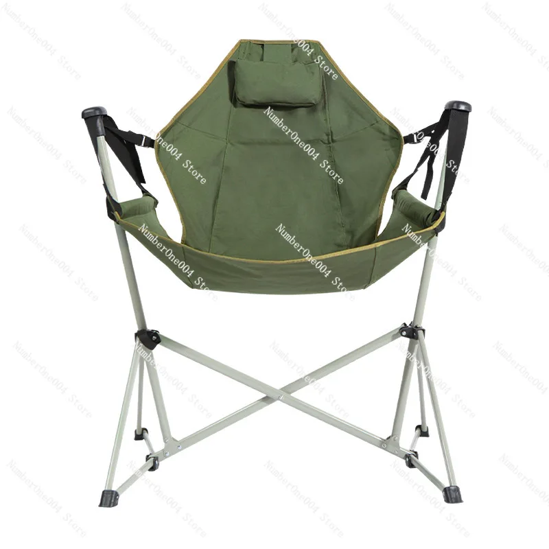Outdoor folding camping beach folding household leisure swing chair