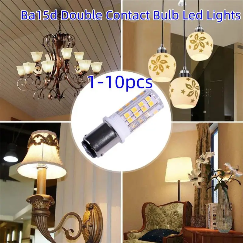 Ba15d Double Contact Bayonet Base LED Corn Bulb LED Light Bulb 220V For Sewing Machine P Chandelier Candle LED Light Bombilla