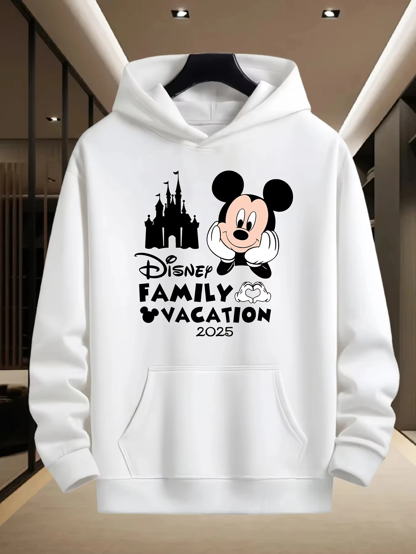 

Disney Authorized Couple Hooded Sweater Mickey Series Long-sleeved Sweatshirt Autumn and Winter Men's and Women's Tops