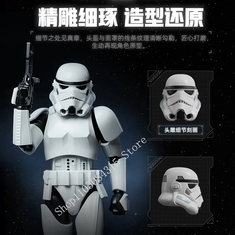 BLOKEES STAR WARS Darth Vader Stormtrooper impérial d'origine ‌   Décoration de figurines d'action au-delà de la Version, jouets de collection, cadeau