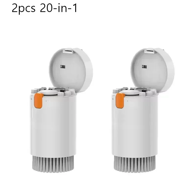 YYLMONE 20-in-1-Reiniger-Kit Kopfhörer-Reinigungs stift Bildschirm reinigungs werkzeuge Computer-Tastatur bürste Keycap Puller Multifunktions-Bürsten-Kit 3