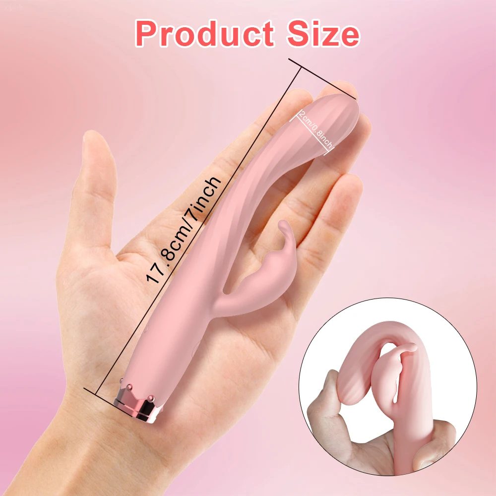 Beginner G-Spot Rabbit Vibrator for Women 10 Speed Nipple Clitoris Stimulation Female Orgasm Finger Shaped Sex Toys for Adult