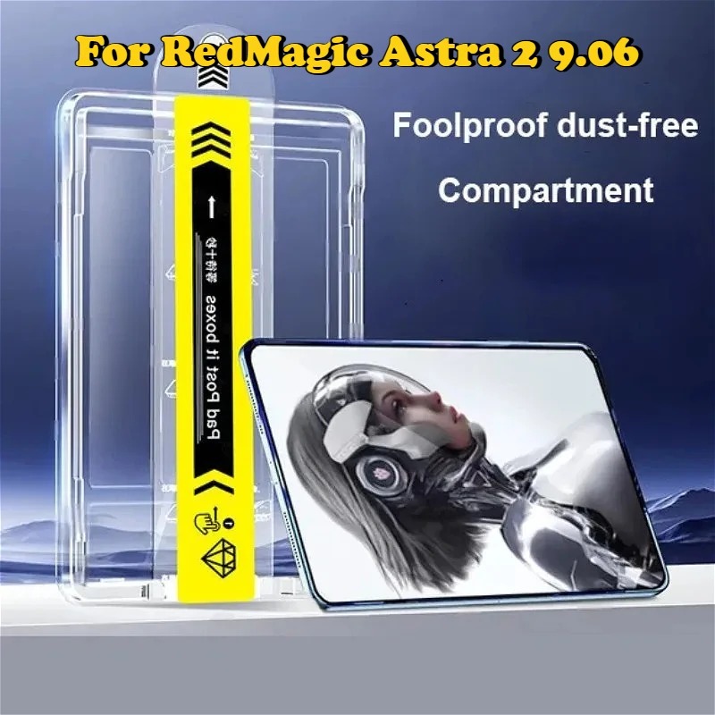 9H HD Tempered Glass Protector Film for ZTE RedMagic Astra Gaming 2 9.06 Tablet 3 5 Pro 2026 Screen Dust Free Quick Installation