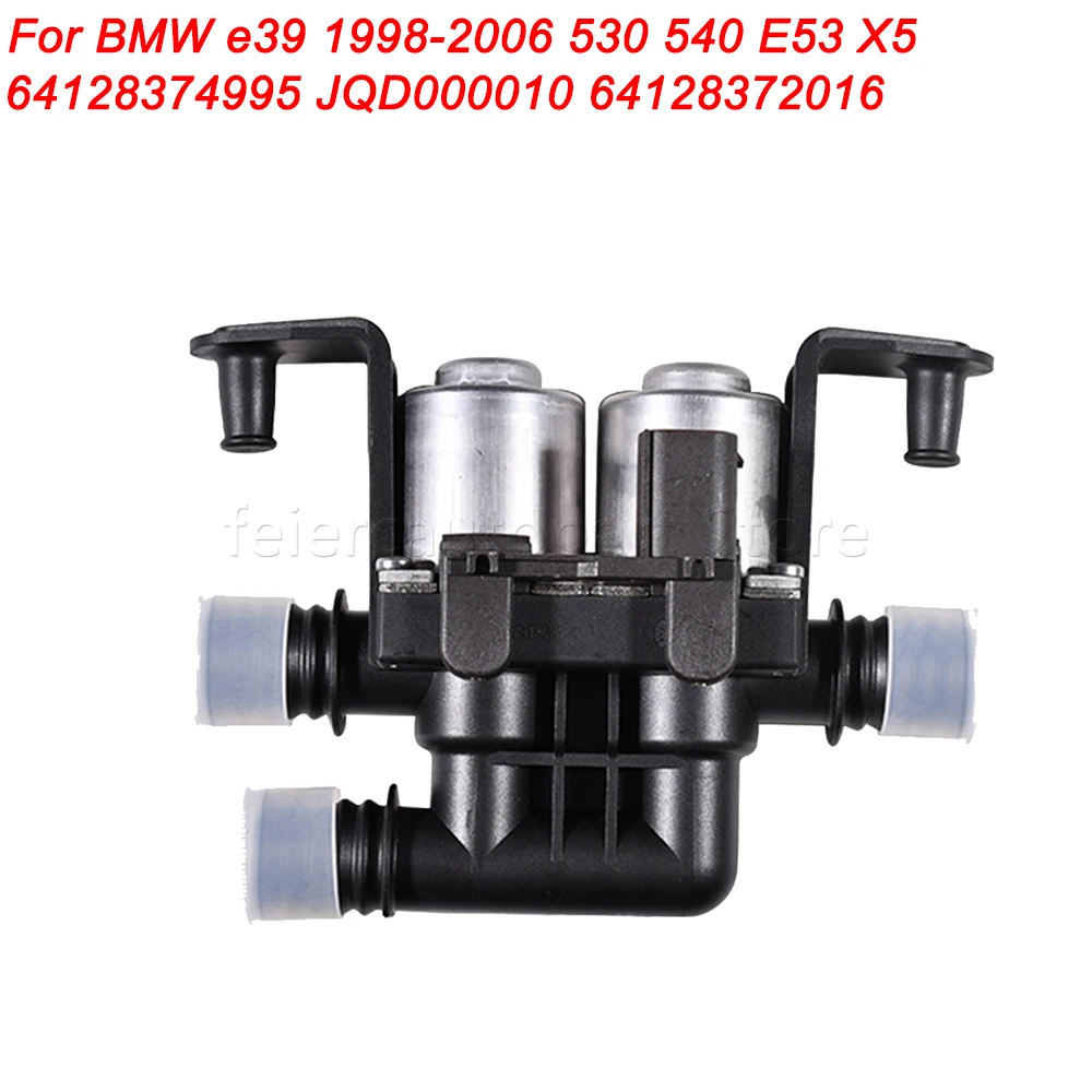 Válvulas de controle do aquecedor de ar condicionado do carro solenóide duplo 64128374995 jqd000010 64128372016 para bmw e39 1998-2006 530 540 e53 x5