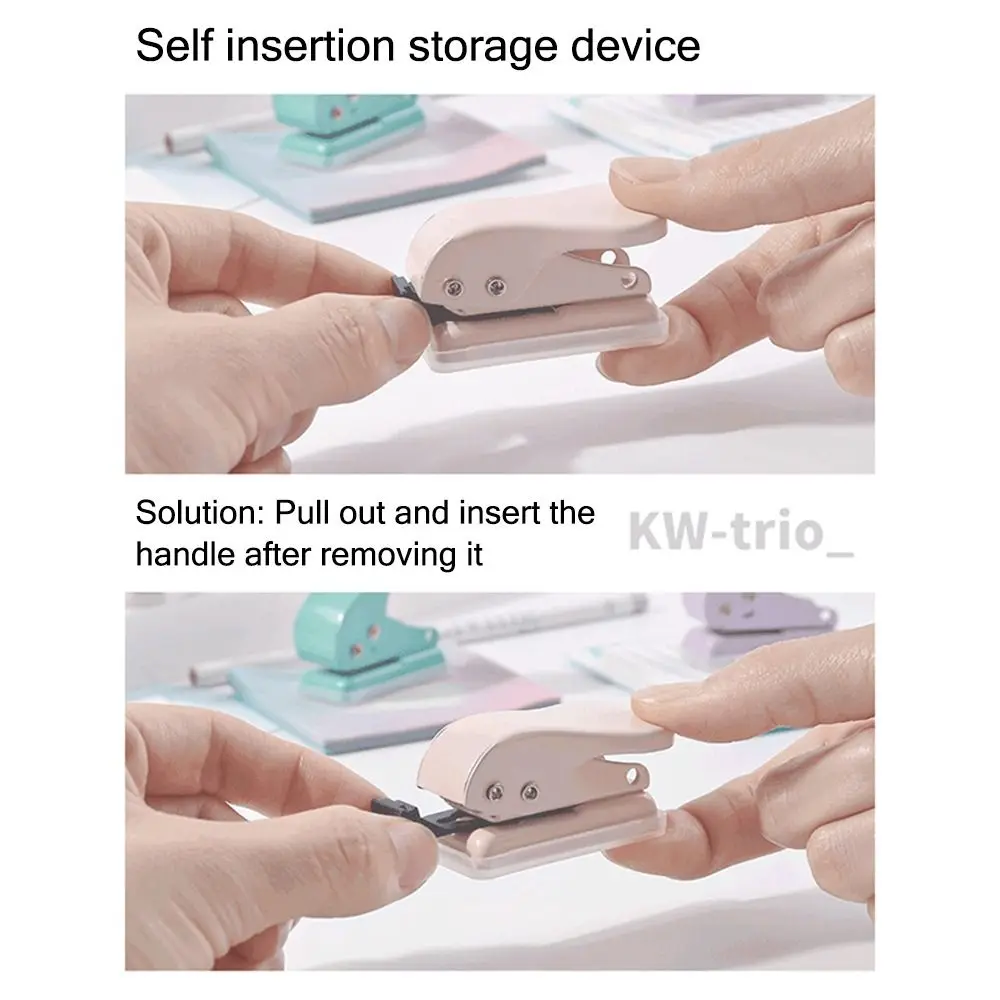 Hohe Qualität Mini Locher DIY Scrapbooking Handheld Locher Einzigen Loch Lose-blatt Locher Schule Büro