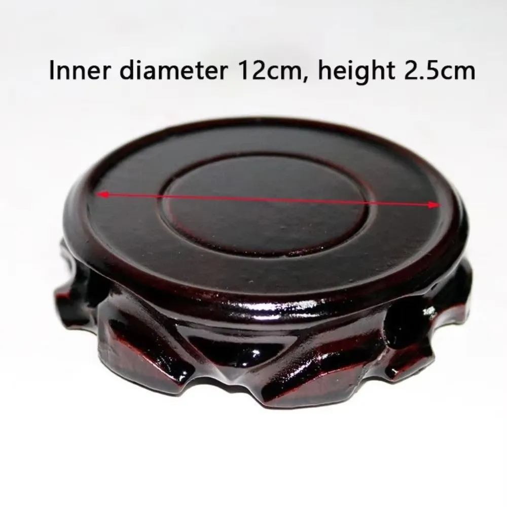 New Round Planters Stand Multi-size Durable Fish Tank Vase Seat Wooden Plant Caddy Stand Garden Supplies