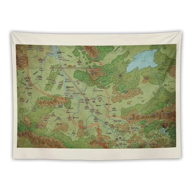 Map of southern Peloria by Darya Makarava tapestry bedroom Deco artistic fresco tapestry