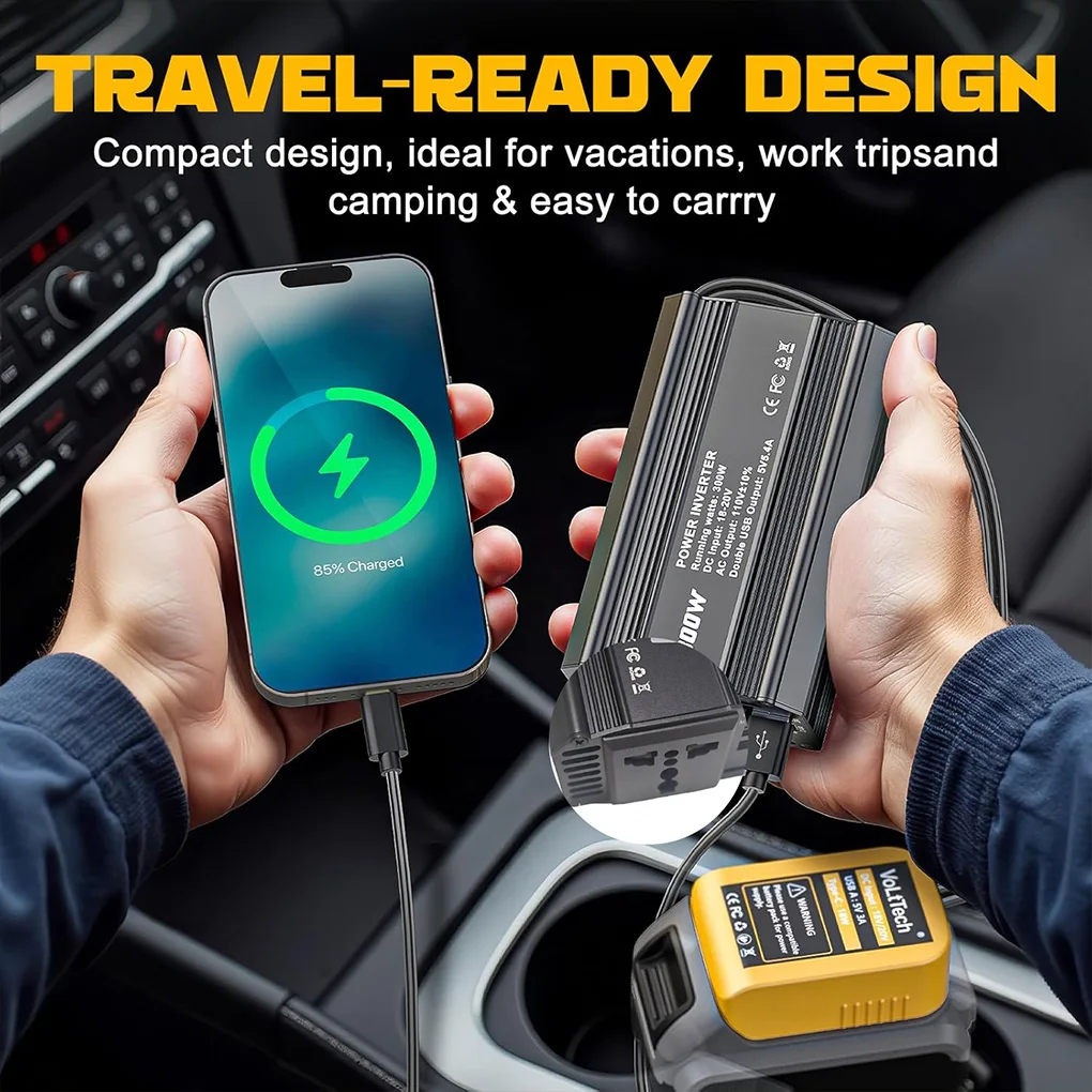 

Инвертор наружного питания аккумулятора Инвертор мощности Батарея Надежный источник питания