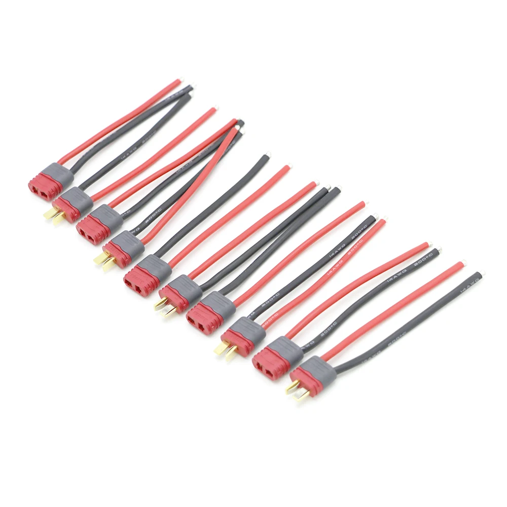 1 Cái Phần Amass T Đầu Cắm Nam Nữ Với Nhà Ở 10CM Dây Silicone 12AWG FPV