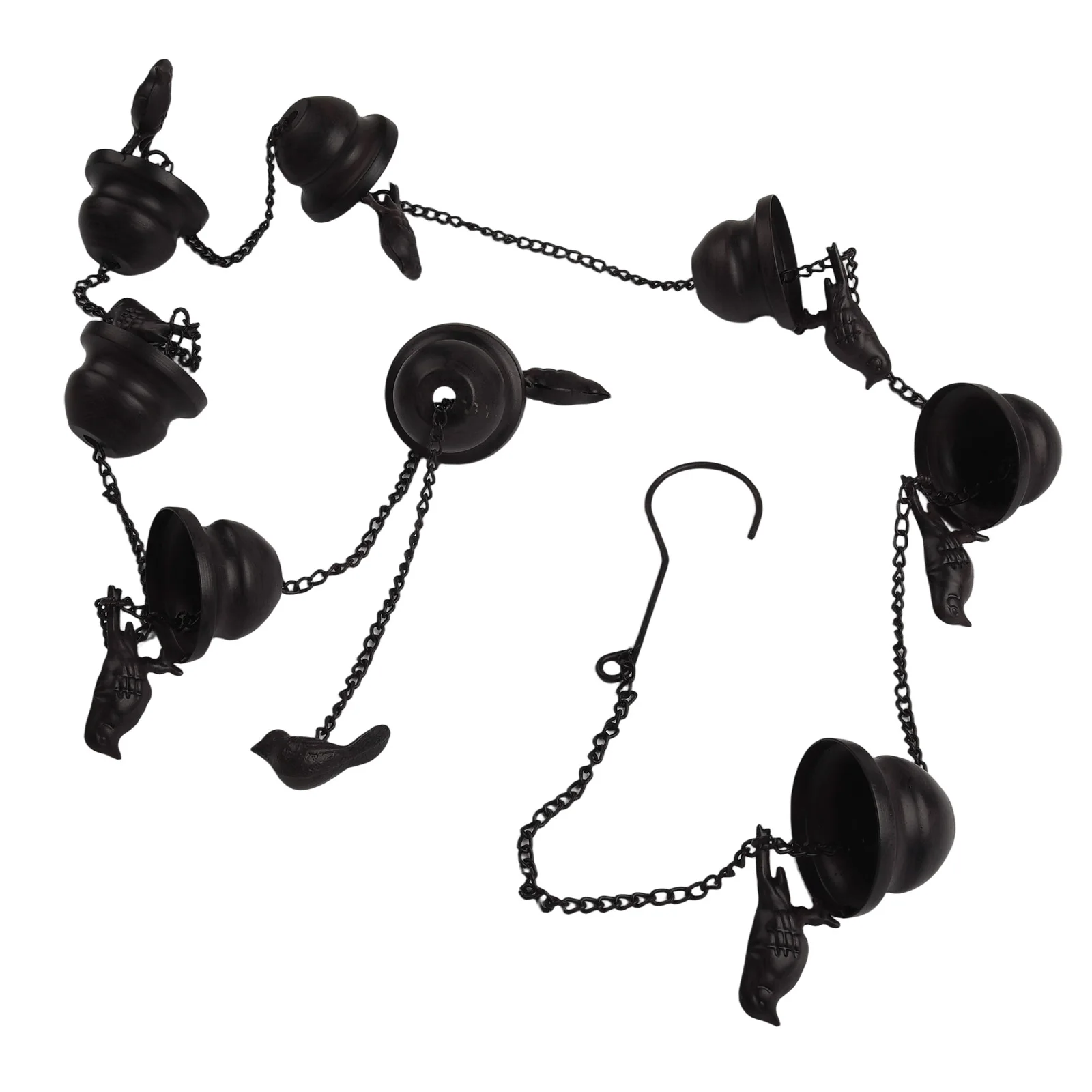 

2.4M Birds Rain Chain For Gutters Metal Rain Chain With Birds Decor Rain Catcher Chain For Eaves Drainage Garden Decor
