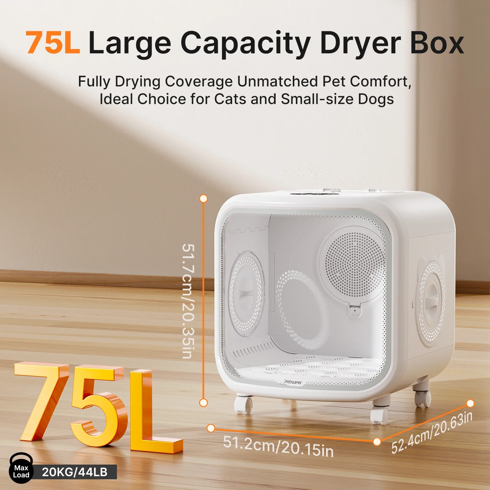 Wholesale Automatic High Velocity Dog and Cat Hair Blower Cat Plastic Groomers Dryer Box Drying Cabin Grooming Machine for Pets