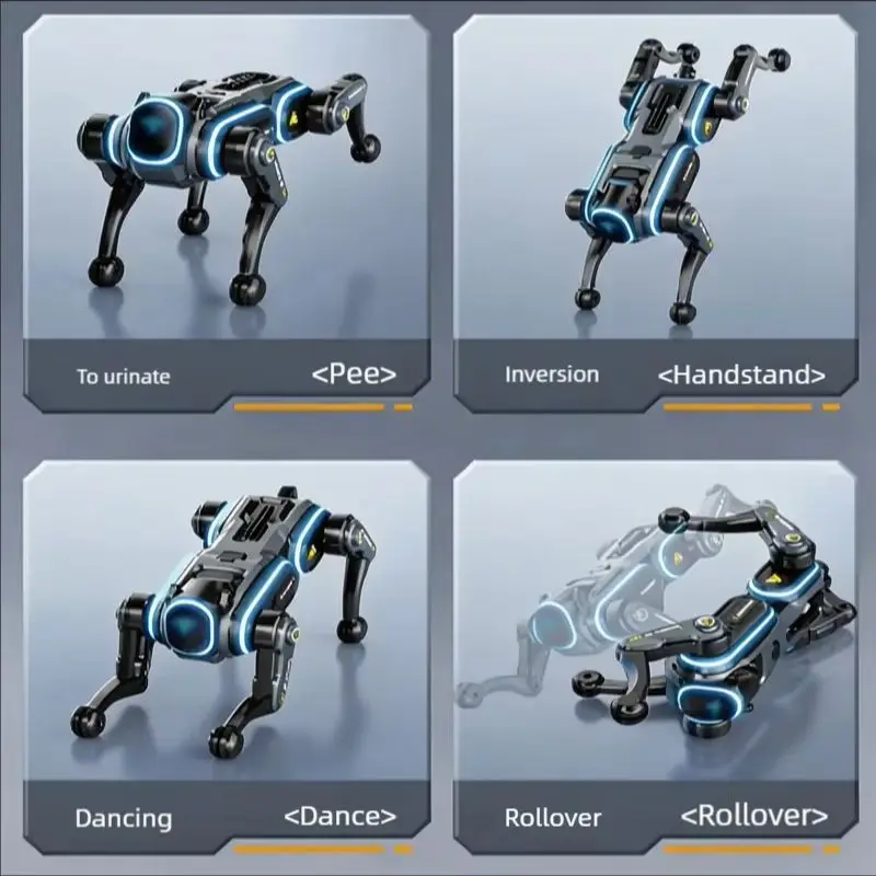 Intelligent Robot Dog Toy for Kids New Model  Electric Mechanical Dog Remote Control Dancing Robot with Lights Boy's Birthday