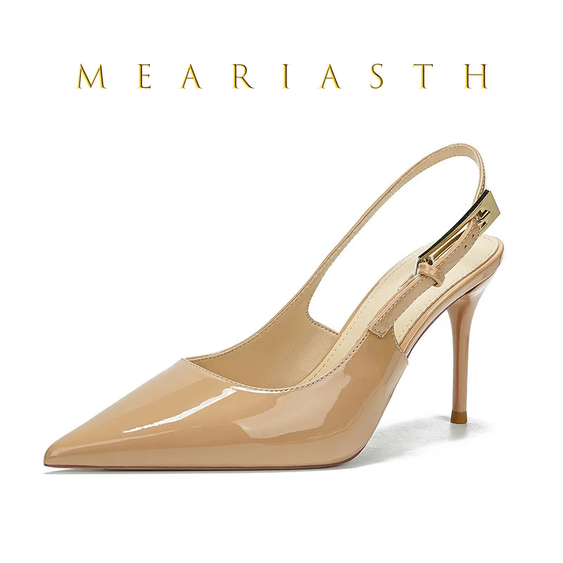 

Sexy ultra-high heels pointed toe sandals elegant summer patent leather high heels pumps trendy dress banquet women's shoes