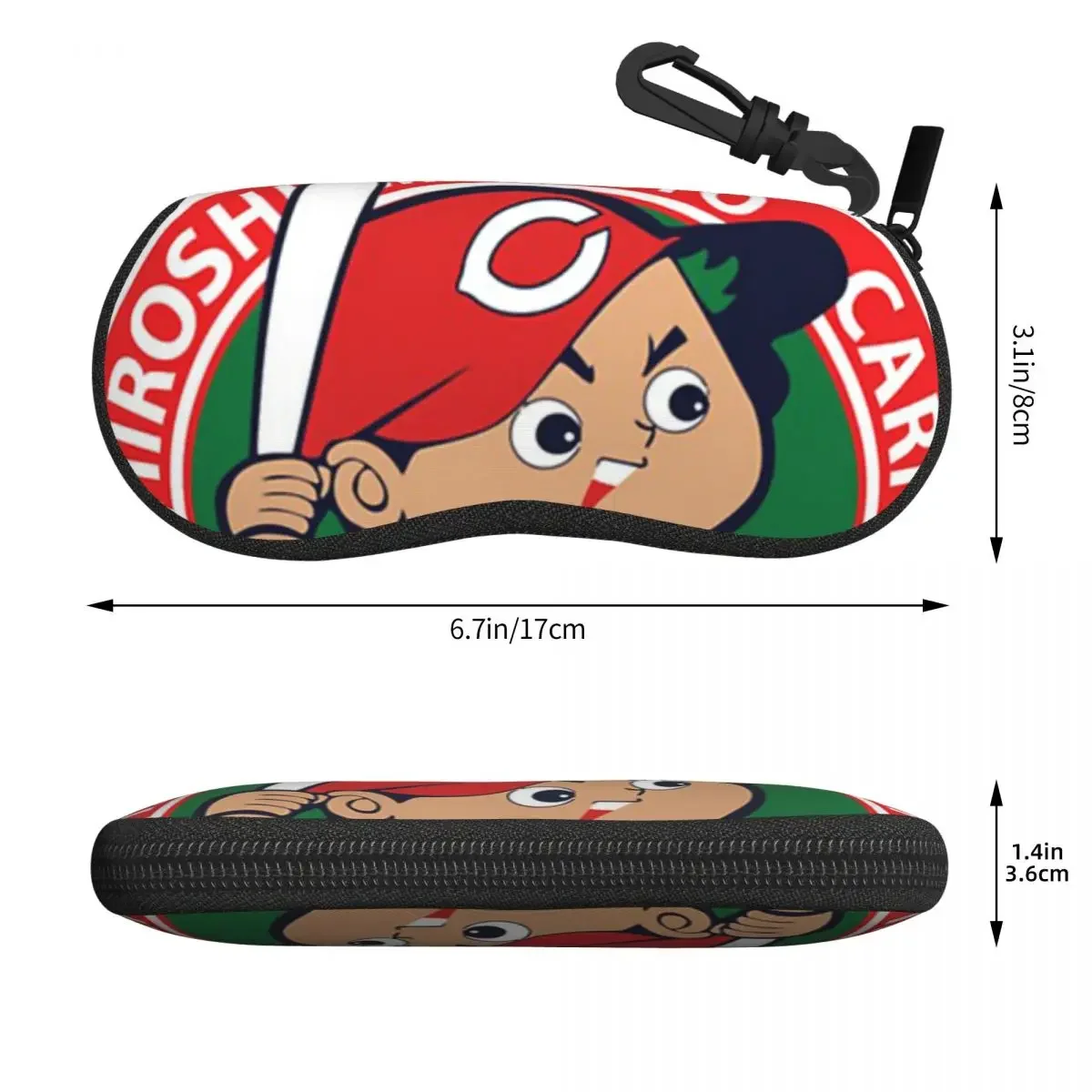 Hiroshima Toyo Carp Shell Glasses Case Protector Sunglasses Box Women Men Soft Eyeglasses Bag Pouch