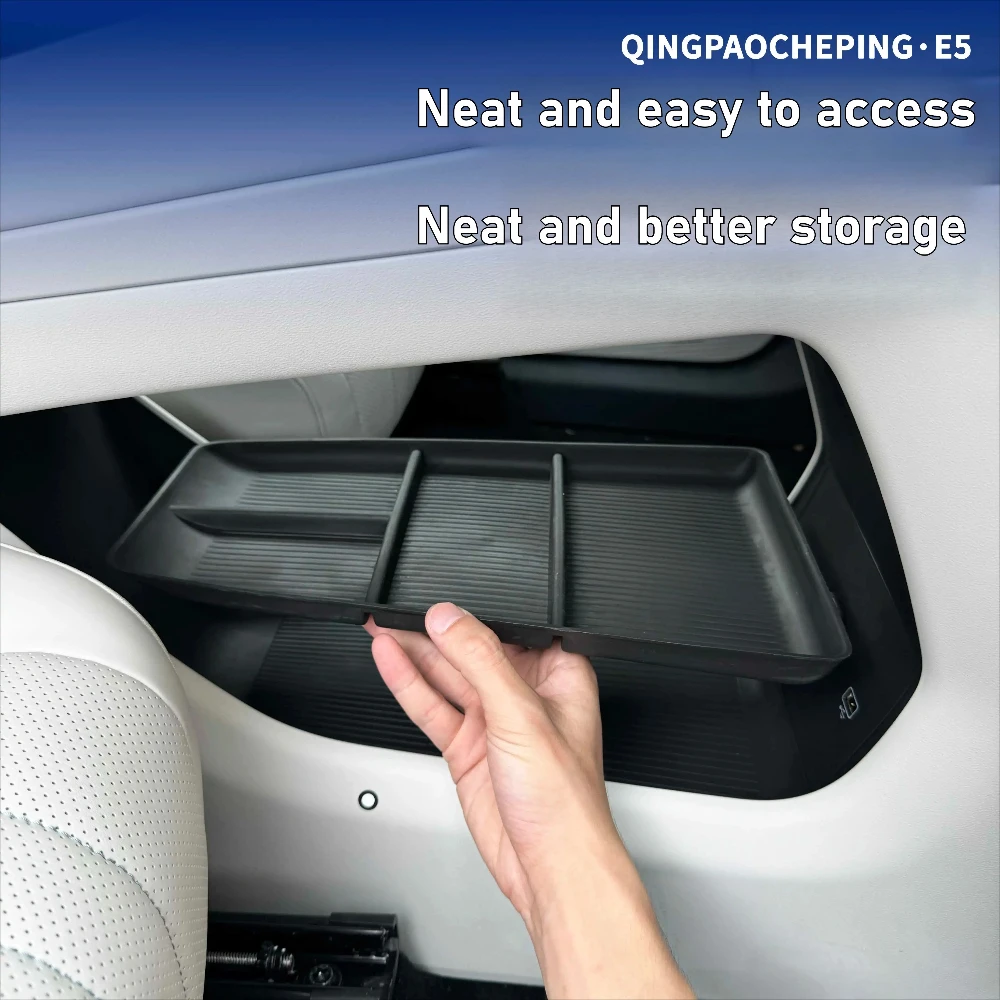 

Silicone Car Central Control Lower Storage Box Waterproof Car Interior Storage Partition Tray Organizer For Geely Galaxy E5 EX5