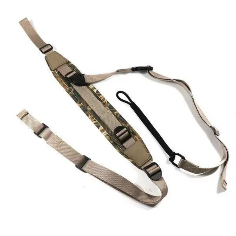 Equipamento de mergulho estilingue caça rifle estilingue tático ajustável camuflagem sling cinta resistente