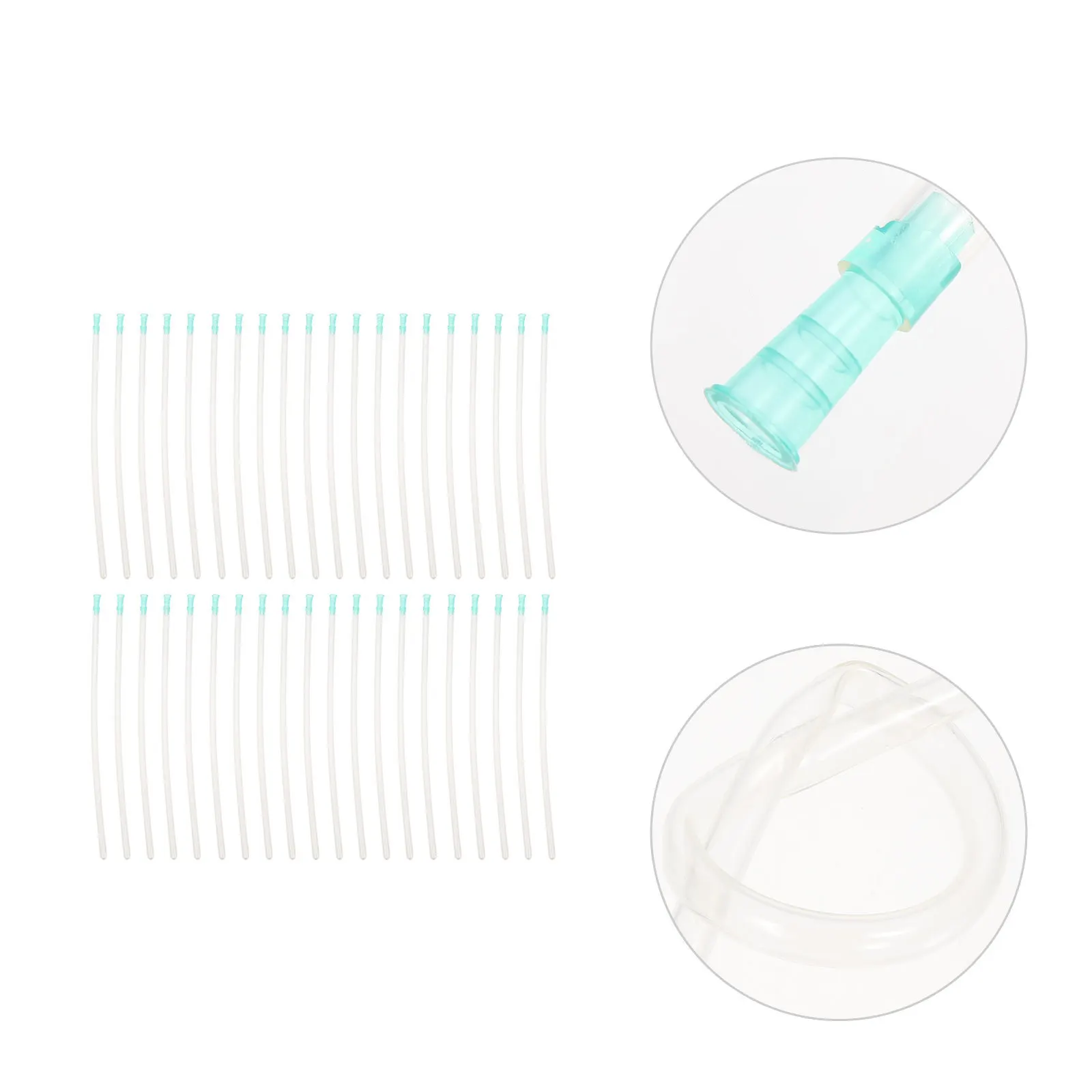 

50Pcs Disposable Tube Transparent Plastic Connector for First Aid Supplies Safe Use Disposable Tube